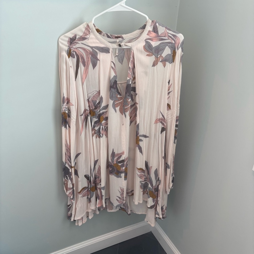 Free People Floral Tunic